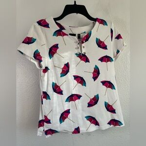 Rafaella Studio multicolored Umbrella Top Size small Petite